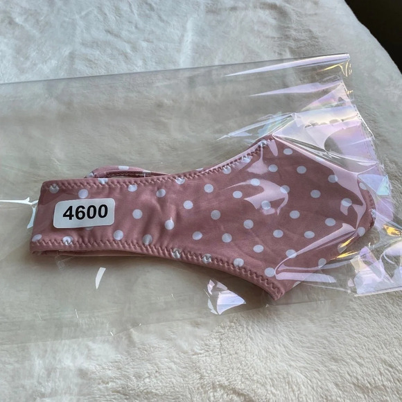 New! Skin by same pale pink white polka dot bikini bottom 2867 - Picture 9 of 9